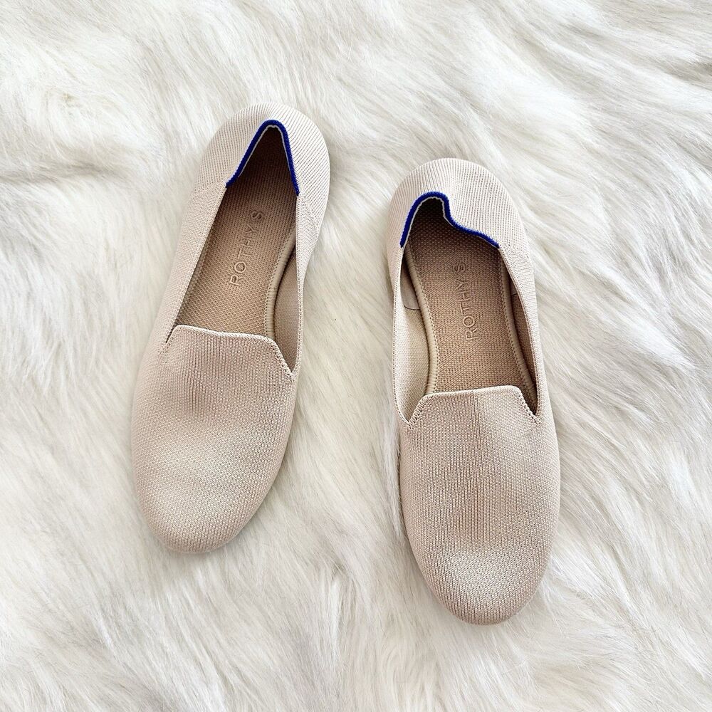 Rothys Women's The Lounge Loafer In Sand Stone Size 9